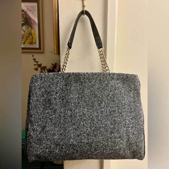 Kate Spade Black and Gray Tweed Shoulder Bag EUC - Picture 7 of 16